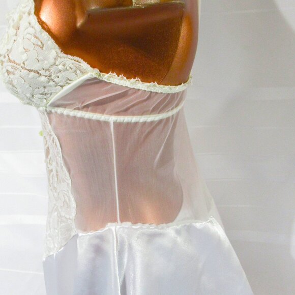 Escante Vintage Nylon & Satin Babydoll M/L - Picture 9 of 9